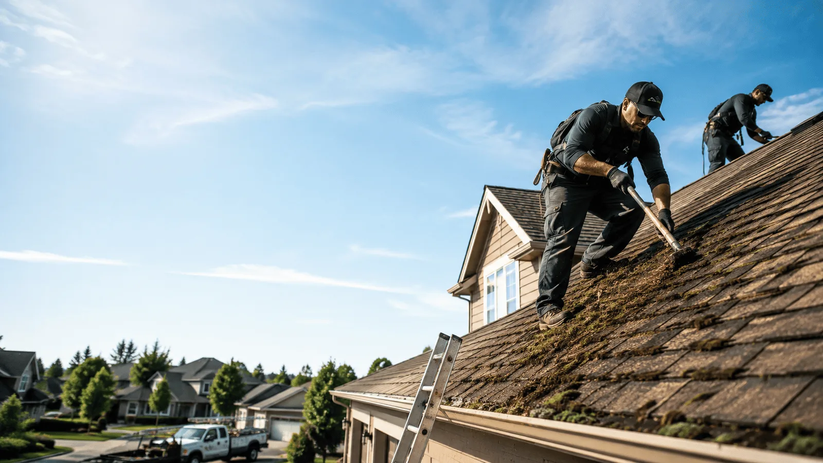Roof Moss Removal in Mountain Top, PA near me